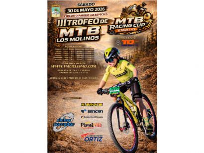 El III Trofeo MTB Los Molinos reunir� al mejor BTT escolar y cadete el 30 de mayo