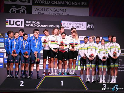 Mundial de ciclismo: Suiza se impone en la contrarreloj mixta por selecciones
