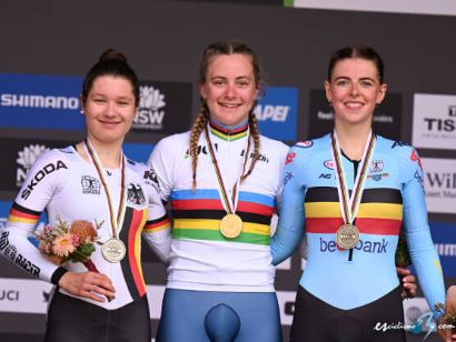 Mundial de ciclismo: La británica Zoe Backstedt arrolla en la contrarreloj júnior