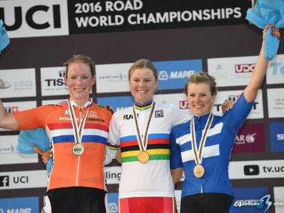 Ctos. del Mundo: Amélie Dideriksen, Campeona del Mundo de ruta
