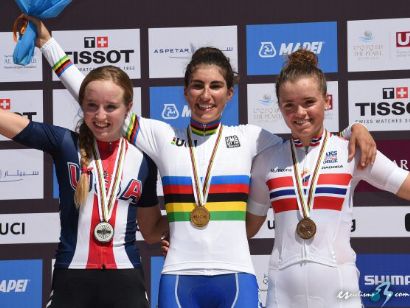 Ctos. del Mundo: La italiana Elisa Balsamo se impone en la prueba en ruta junior