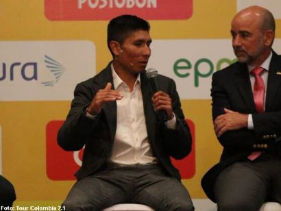 Nairo Quintana espera "batalla sana" con Chris Froome en el Tour Colombia 2.1