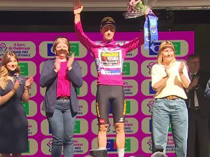 Olav Kooij, primer maillot rosa de los Cuatro Días de Dunkerque