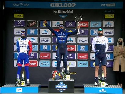 Davide Ballerini inaugura con victoria en la Omloop Het Nieuwsblad la temporada de clsicas