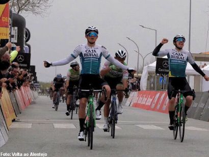 Orluis Aular, primer líder de la Vuelta al Alentejo