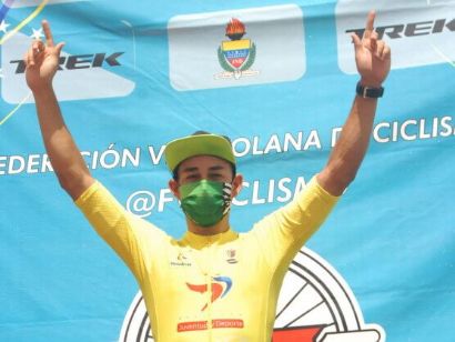 Orluis Aular, primer líder de la 57 Vuelta a Venezuela