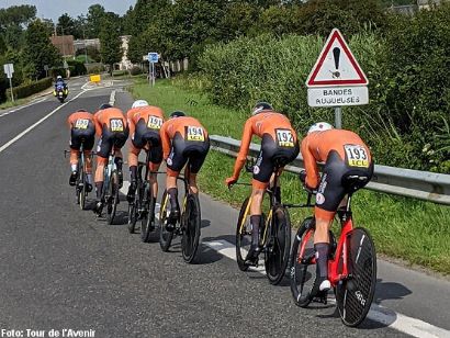 Tour del Porvenir: Países Bajos bate a España en la crono por equipos