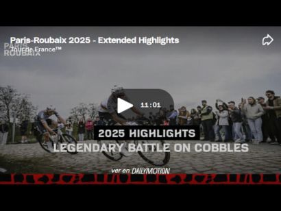 Vídeo resumen de la París-Roubaix 2025