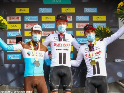 Casper Pedersen puede con Benoit Cosnefroy en la París-Tours 2020
