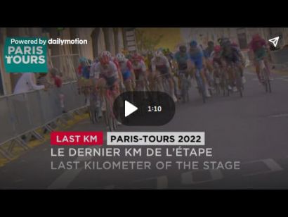 Vídeo del último kilómetro de la París-Tours 2022. Gana Arnaud Démare