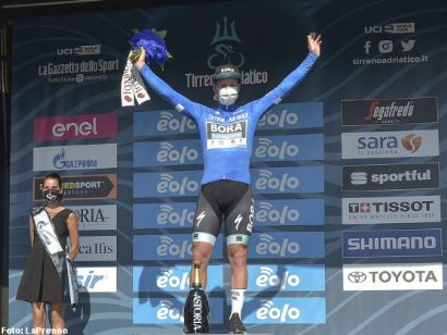 Pascal Ackermann, primer líder de la Tirreno-Adriático 2020