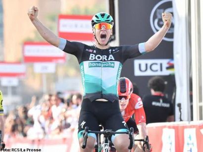Tour de los Emiratos: Pascal Ackermann: "Súper feliz con la victoria, aquí están los mejores sprinters"