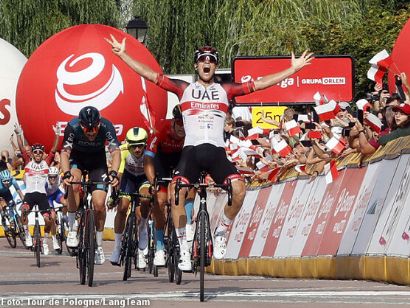 Vuelta a Polonia: Pascal Ackermann se hace con la cuarta etapa, Sergio Higuita sigue de amarillo