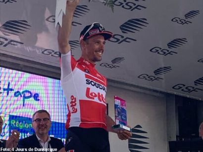 4 Das de Dunkerque: Philippe Gilbert se impone en la tercera etapa, Arvid de Kleijn nuevo lder