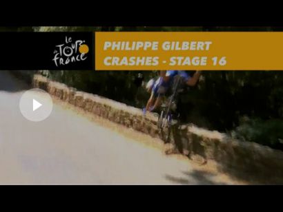 Tour de Francia: Philippe Gilbert sufre una espectacular cada en el descenso del Aspet [Vdeo]