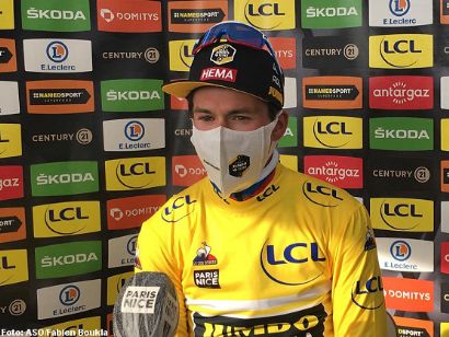 París-Niza: Primoz Roglic: "El objetivo es tener el maillot amarillo en Niza"