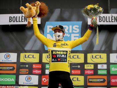 París-Niza: Roglic, tras la caída: "Por suerte estoy bien, esperando la montaña"