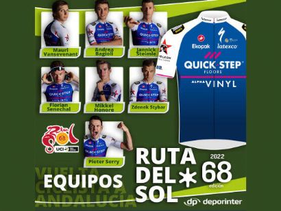 Quick Step-Alpha Vinyl, a por victorias de etapa en la Vuelta a Andalucía