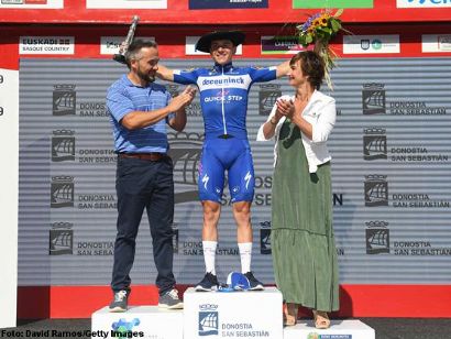 Remco Evenepoel se exhibe en la XXXIX Clsica de San Sebastin
