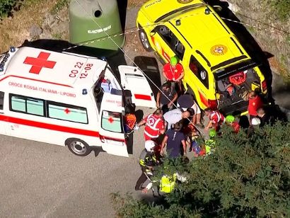 Il Lombardía: Remco Evenepoel, hospitalizado en Como tras caer por un barranco