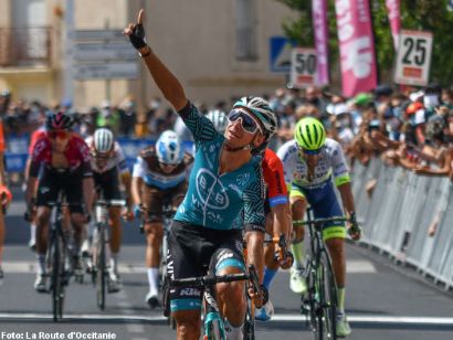 Bryan Coquard, primer líder de la Ruta de Occitania 2020