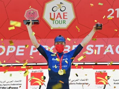 Tour de los Emiratos: Sam Bennett tambin gana la sexta etapa, Tadej Pogacar sigue de rojo