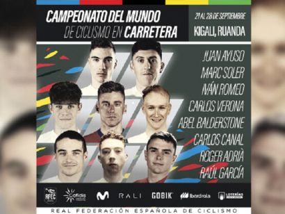 La Seleccin Espaola lite masculina, ante un Mundial de ciclismo histrico y extremo en Kigali