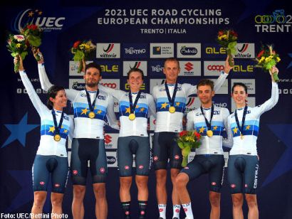 Italia, oro en relevos mixtos en los Campeonatos de Europa de Trento