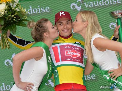 Simon Špilak lidera la Vuelta a Suiza tras ganar la séptima etapa