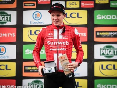 París-Niza: Soren Kragh Andersen gana la crono, Maximilian Schachmann sigue líder