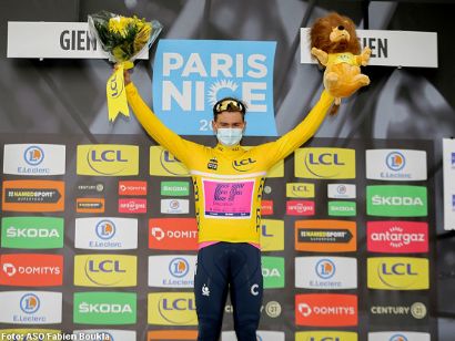 París-Niza: Stefan Bissegger gana la crono y se viste de amarillo