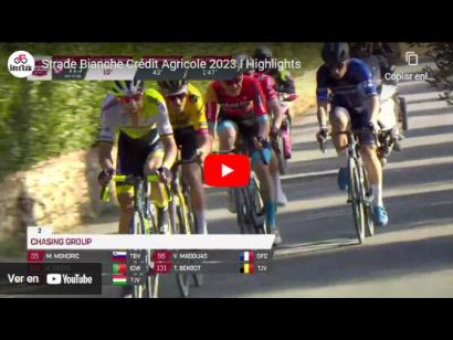 Vídeo resumen de la Strade Bianche 2023