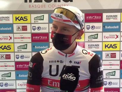 Vuelta al País Vasco: Tadej Pogacar: "Todavía quedan tres días de carrera"