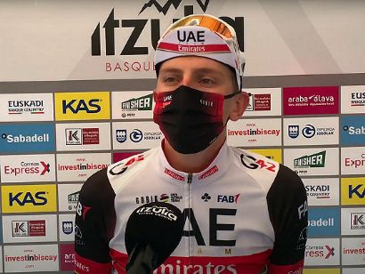 Vuelta al País Vasco: Tadej Pogacar: "Ha sido una de las etapas más exigentes de mi carrera"