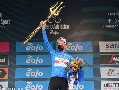Tirreno-Adriático: Tadej Pogacar: "El triunfo confirma un gran comienzo de temporada"