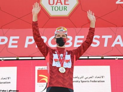 Tour de los Emiratos: Tadej Pogacar: "Mañana la etapa será dura y sé lo fuerte que está Yates"
