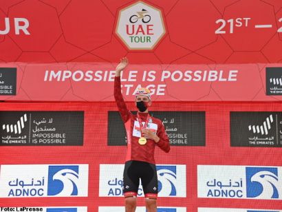 Tour de los Emiratos 2021: Tadej Pogacar: "El objetivo era controlar a los rivales, no el triunfo de etapa"