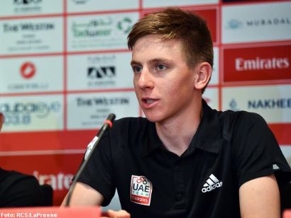Tour de los Emiratos: Tadej Pogacar: "Será difícil tomar el relevo de Roglic en el palmarés"