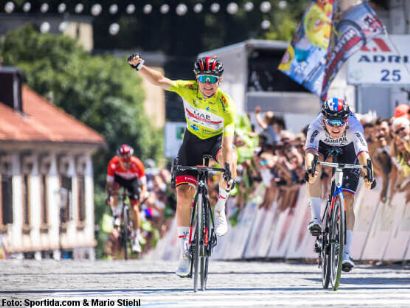 Tour de Eslovenia: Tadej Pogacar: "Con la victoria quería agradecer al equipo todo su trabajo"
