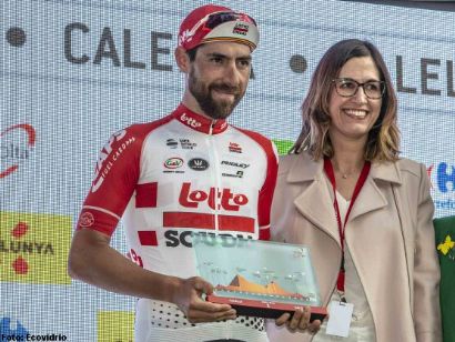 Thomas de Gendt estrena el nuevo maillot de líder de la Volta a Catalunya
