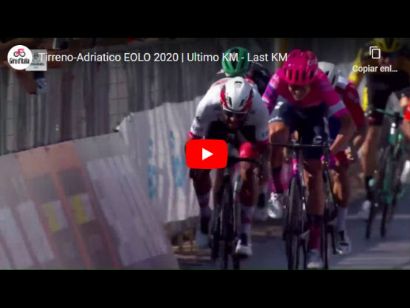 Tirreno-Adriático 2020: Vídeo del último kilómetro de la etapa 1