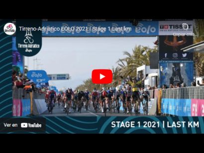Tirreno-Adriático 2021: Vídeo del último kilómetro de la etapa 1