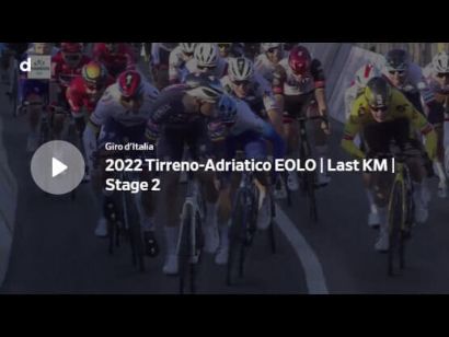 Tirreno-Adriático 2022: Vídeo del último kilómetro de la etapa 2