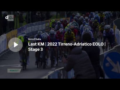 Tirreno-Adriático 2022: Vídeo del último kilómetro de la etapa 3