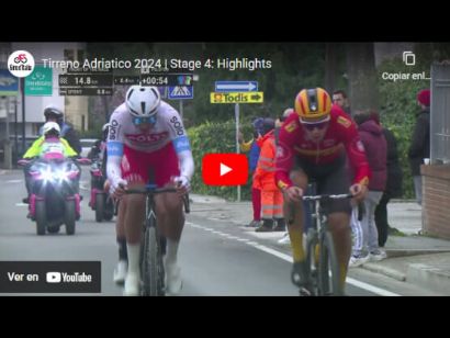 Tirreno-Adriático 2024: Vídeo resumen de la 4ª etapa