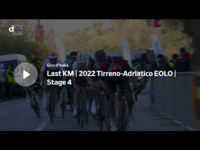 Tirreno-Adriático 2022: Vídeo del último kilómetro de la etapa 4