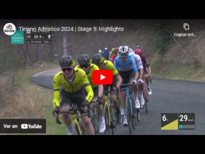 Tirreno-Adriático 2024: Vídeo resumen de la 5ª etapa