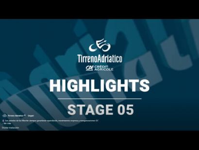 V�deo resumen de la 5� etapa de la Tirreno-Adri�tico 2026