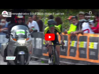 Tirreno-Adriático 2020: Vídeo del último kilómetro de la etapa 5