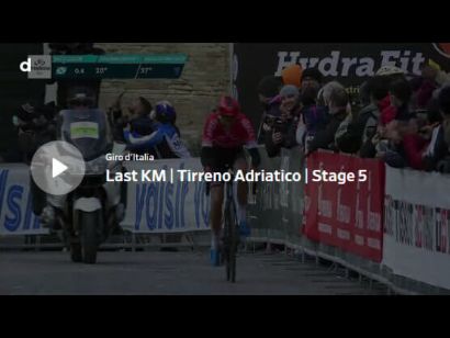 Tirreno-Adriático 2022: Vídeo del último kilómetro de la etapa 5